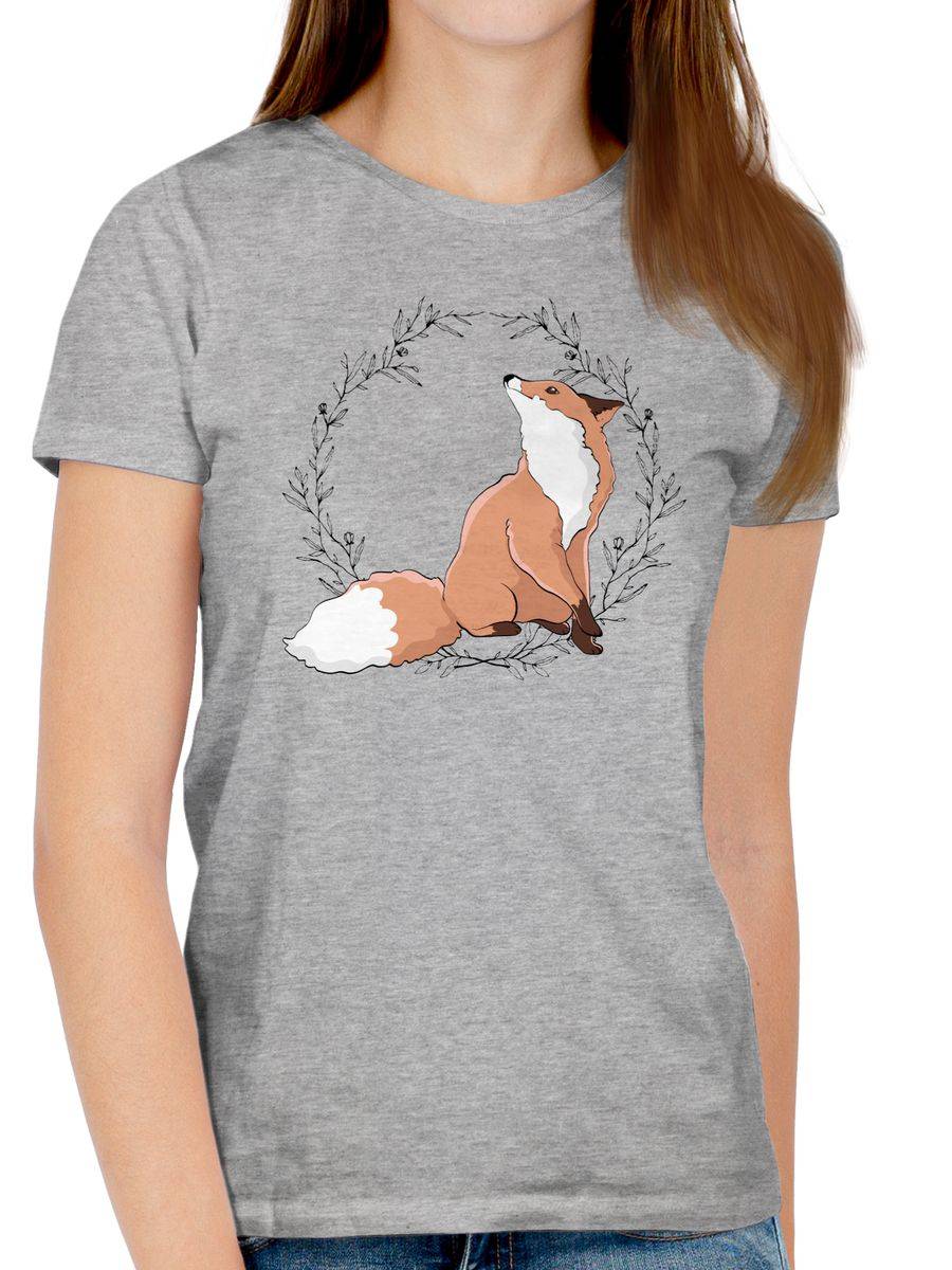 Shirtracer Fuchs Mit Blumenkranz: Tshirt Rucksack Shirtracer