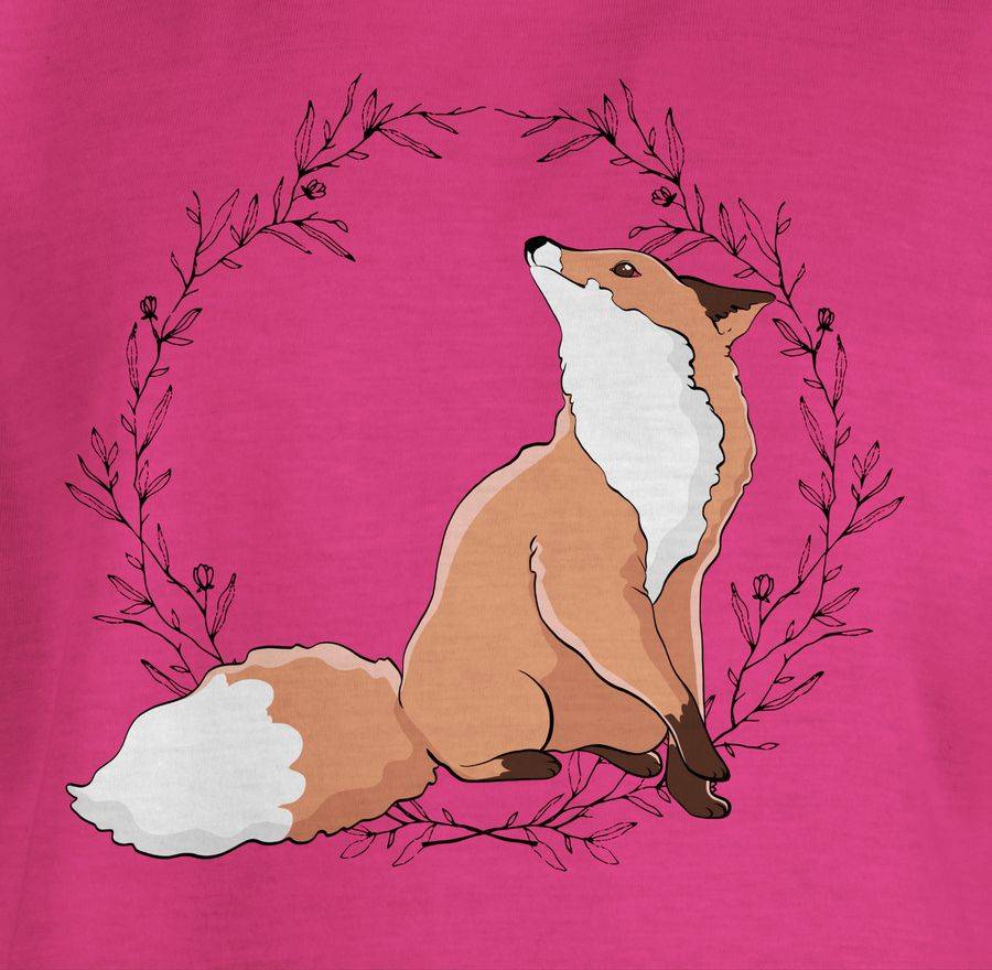 Shirtracer Fuchs Mit Blumenkranz: Tshirt Rucksack Shirtracer