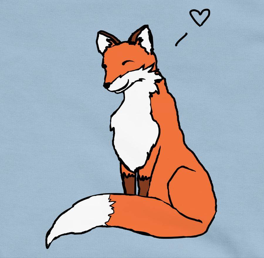 Shirtracer Fuchszeichnung Mit Herz Shirts & Mehr Shirtracer