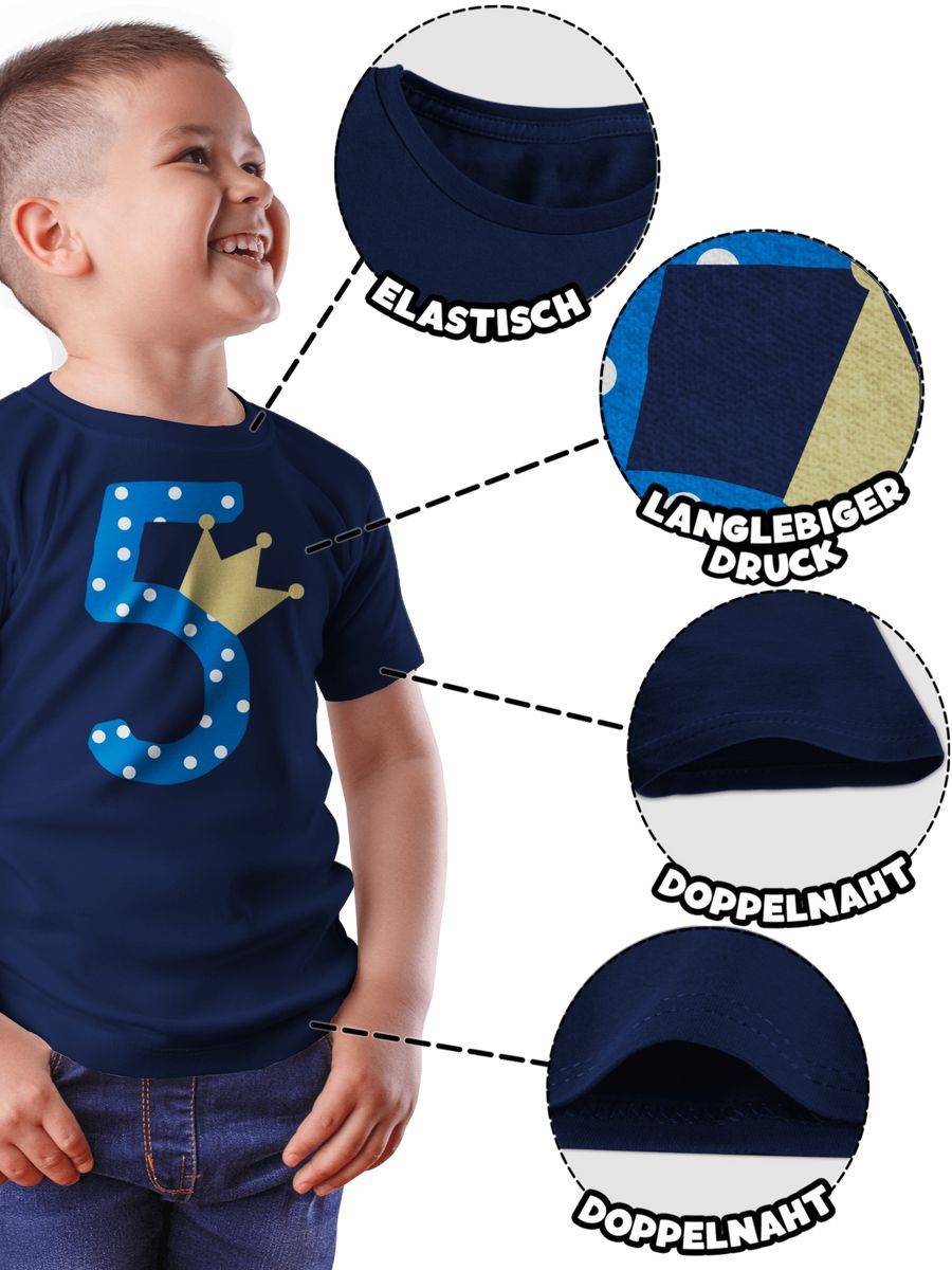 Shirtracer Fünf Krone Junge Fünfter Shirts & Mehr Shirtracer