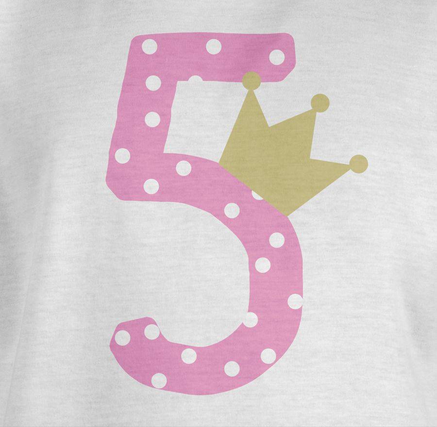 Shirtracer Fünf Krone Mädchen Fünfter: T-Shirt Gym Bag Shirtracer