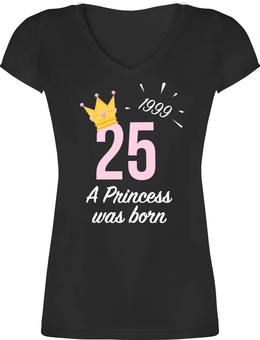Shirtracer Fünfundzwanzigster Mädchen Princess 1999: T-Shirt Turnbeutel Shirtracer