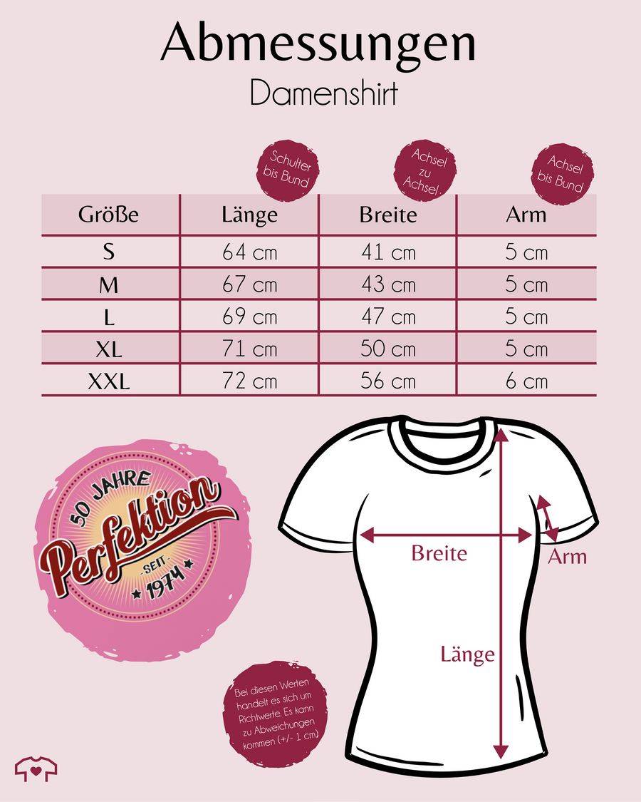 Shirtracer Fünfzig Jahre Perfektion 1974 I Shirts & Mehr Shirtracer