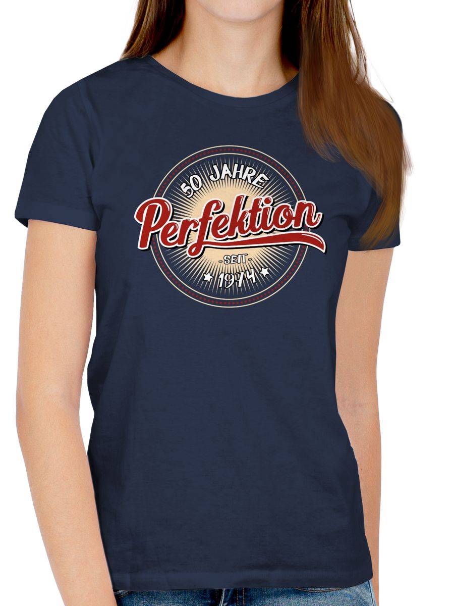 Shirtracer Fünfzig Jahre Perfektion Seit 1974 Weiß Shirts & Mehr Shirtracer