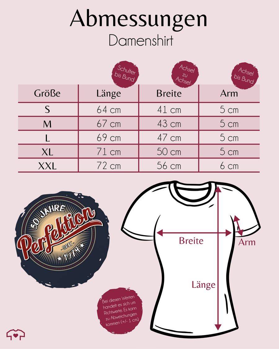 Shirtracer Fünfzig Jahre Perfektion Seit 1974 Weiß Shirts & Mehr Shirtracer