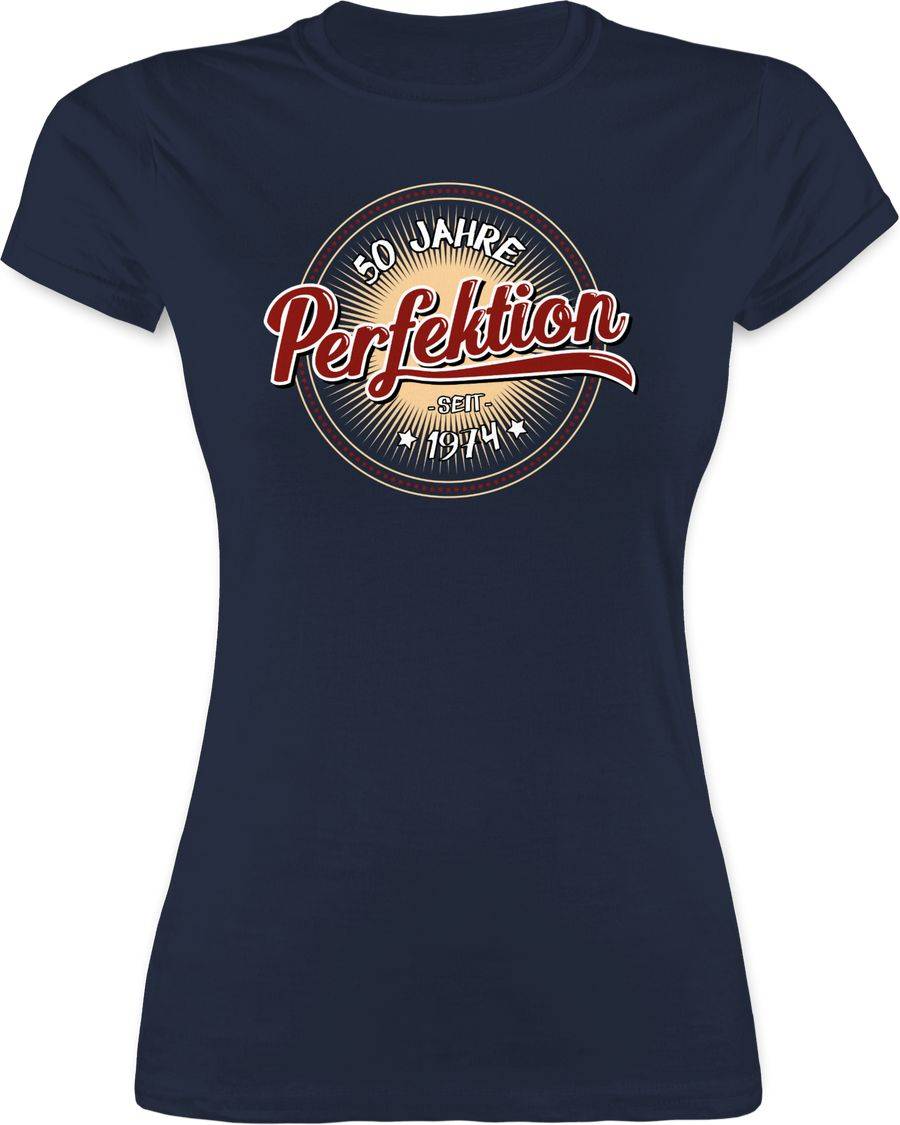 Shirtracer Fünfzig Jahre Perfektion seit 1974 weiß Shirts & Mehr Shirtracer