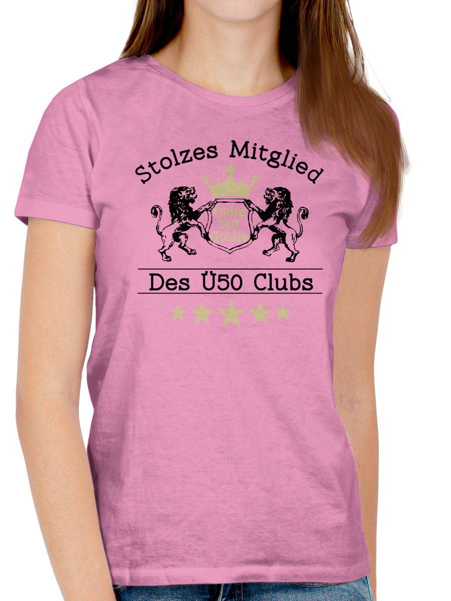 Shirtracer Fünfzig Stolzes Mitglied Des Ü50 Clubs: Tshirt Turnbeutel Shirtracer