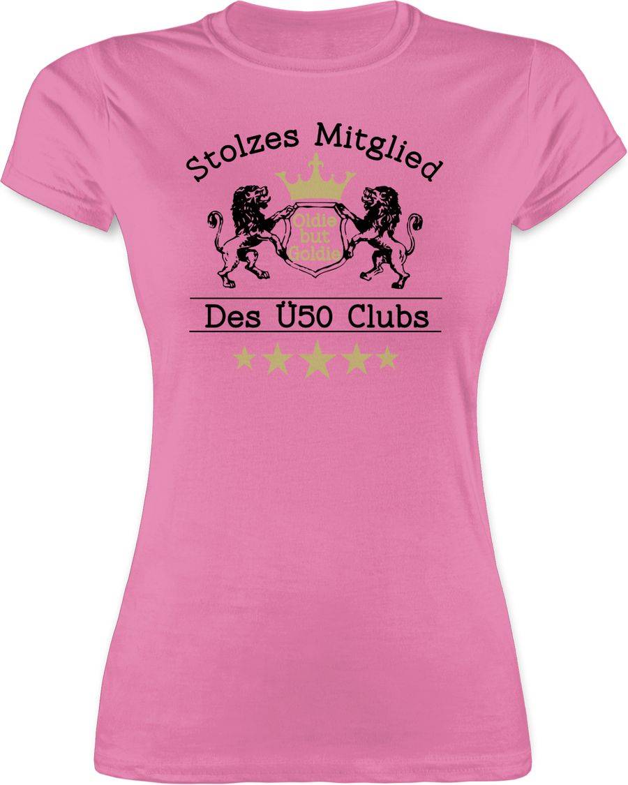Shirtracer Fünfzig Stolzes Mitglied des Ü50 Clubs: Tshirt Turnbeutel Shirtracer