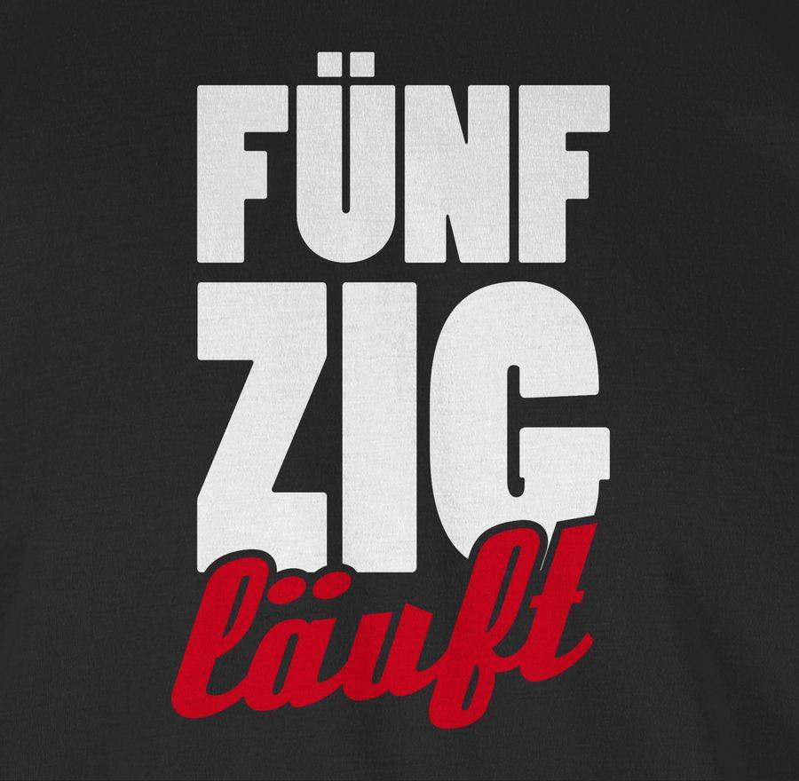 Shirtracer Fünfzigster Läuft: T-Shirt Turnbeutel Shirtracer