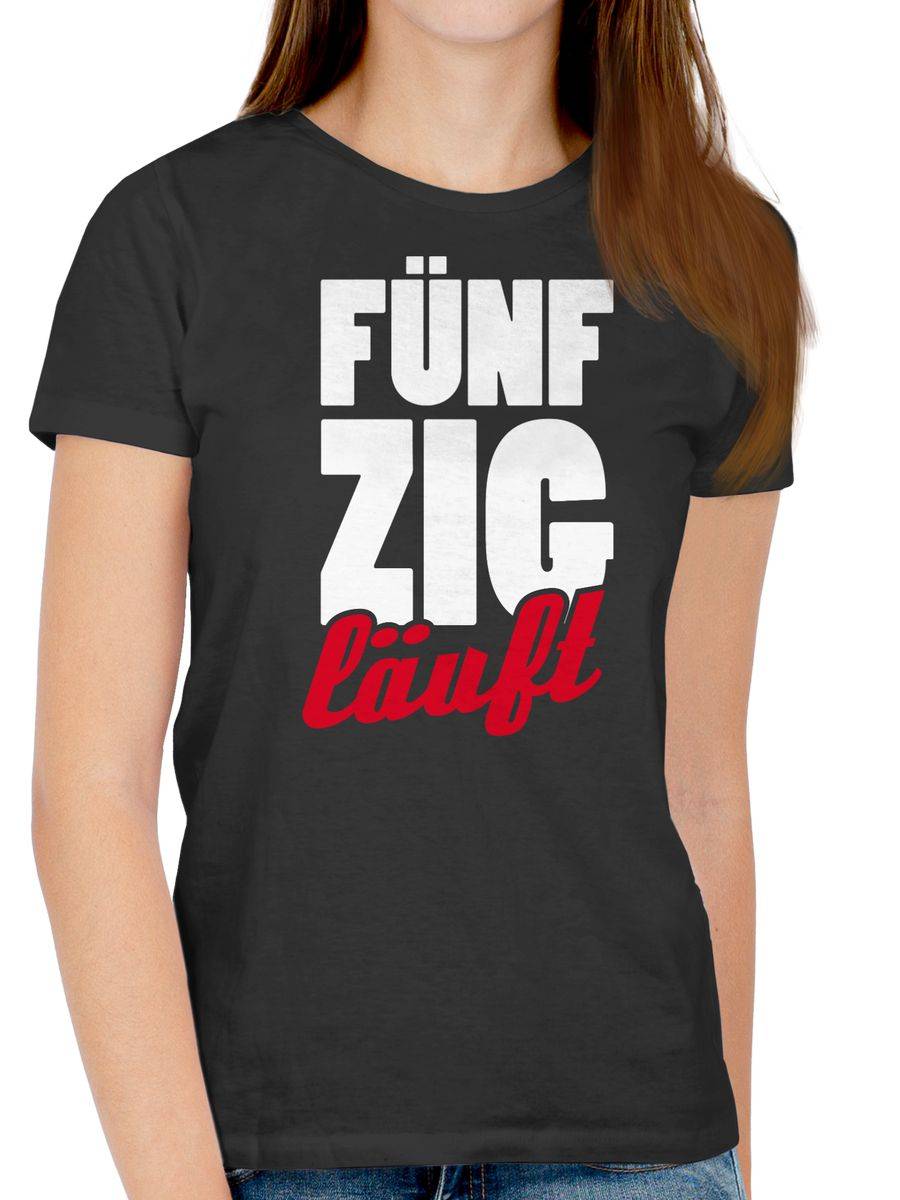 Shirtracer Fünfzigster Läuft: T-Shirt Turnbeutel Shirtracer
