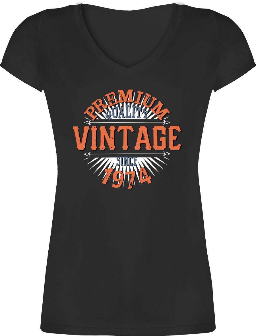 Shirtracer Fünfzigster Vintage 1974 Shirts & Mehr Shirtracer