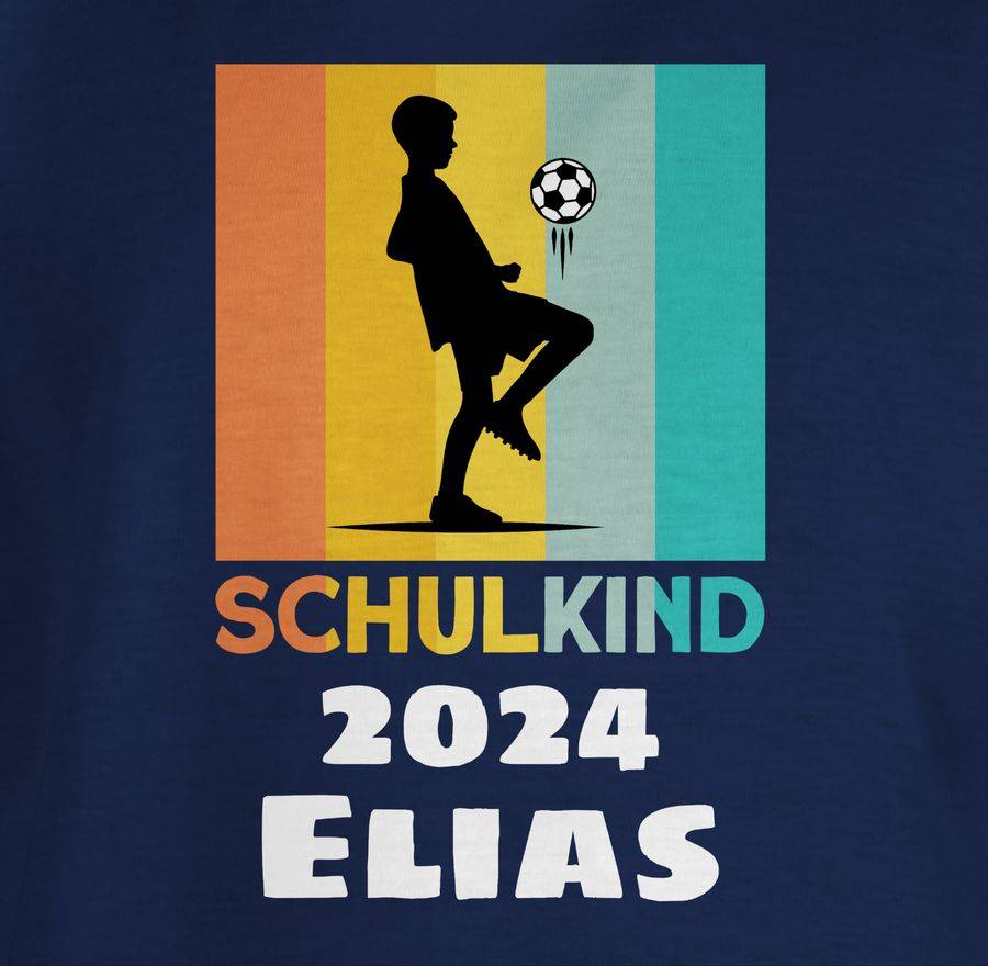 Shirtracer Fußball 2024 Retro - Weiß: Tshirt Turnbeutel Shirtracer