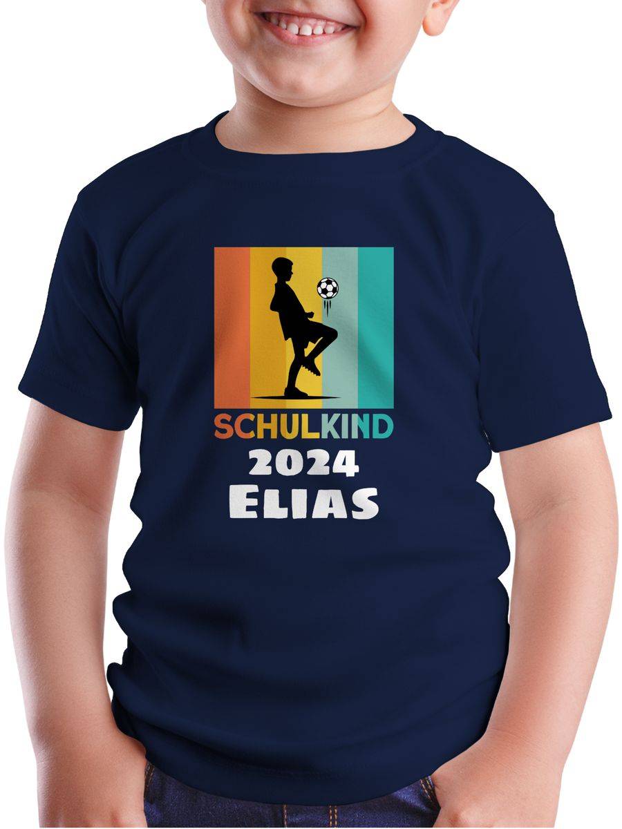 Shirtracer Fußball 2024 Retro - Weiß: Tshirt Turnbeutel Shirtracer