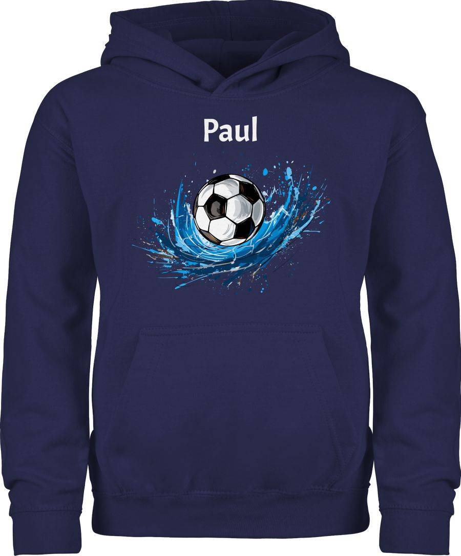 Shirtracer Fußball Fußballfan Fußballbegeistertes Fußballliebender Junge mit Name Shirts Shirtracer