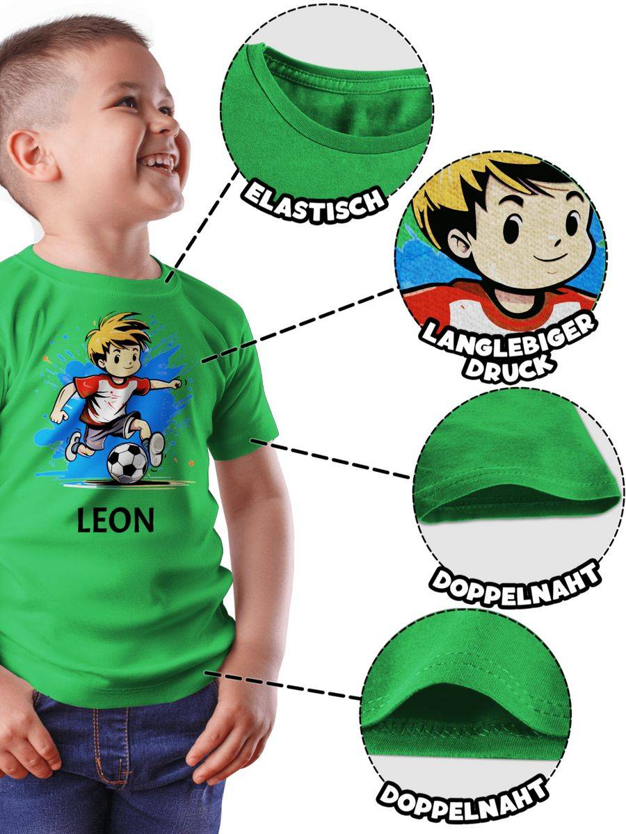 Shirtracer Fußball Junge Fußballer Geschenk Kinder Name Shirts & Mehr Shirtracer