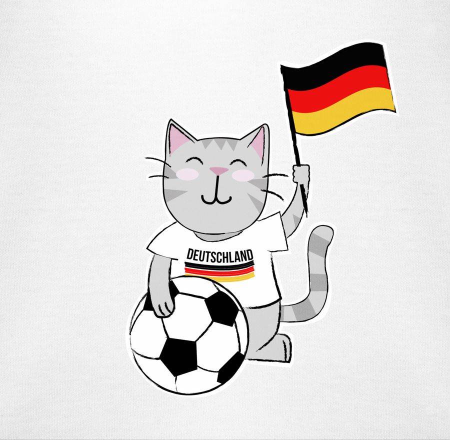 Shirtracer Fußball Katze Deutschland Shirts & Mehr Shirtracer