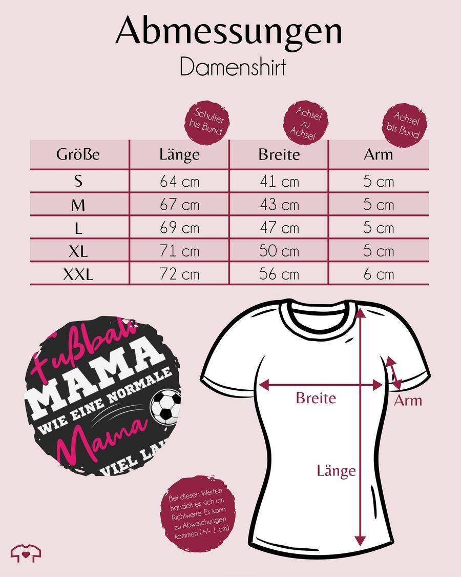 Shirtracer Fußball Mama - Wie Eine Normale Mama Nur Viel Lauter I Frauen Fußball Mütter: Ts Shirtracer