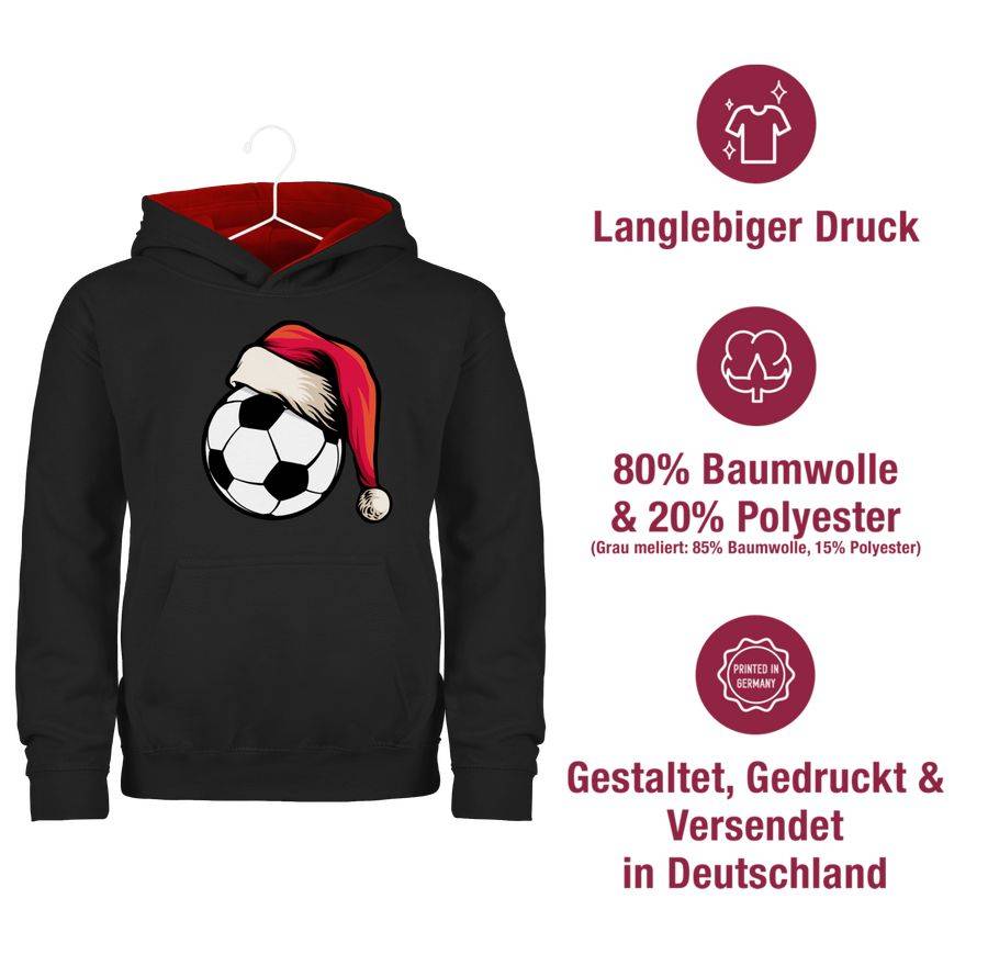 Shirtracer Fußball Mit Weihnachtsmütze Shirts & Mehr Shirtracer