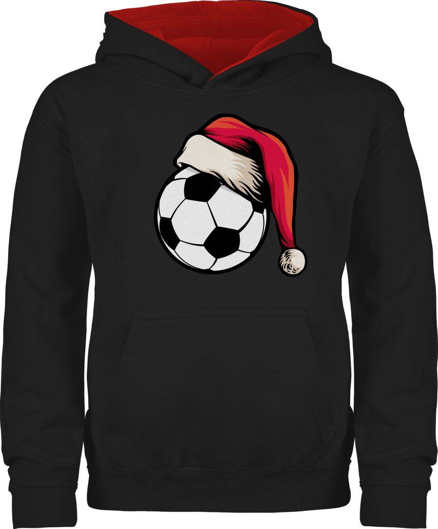 Shirtracer Fußball mit Weihnachtsmütze Shirts & Mehr Shirtracer