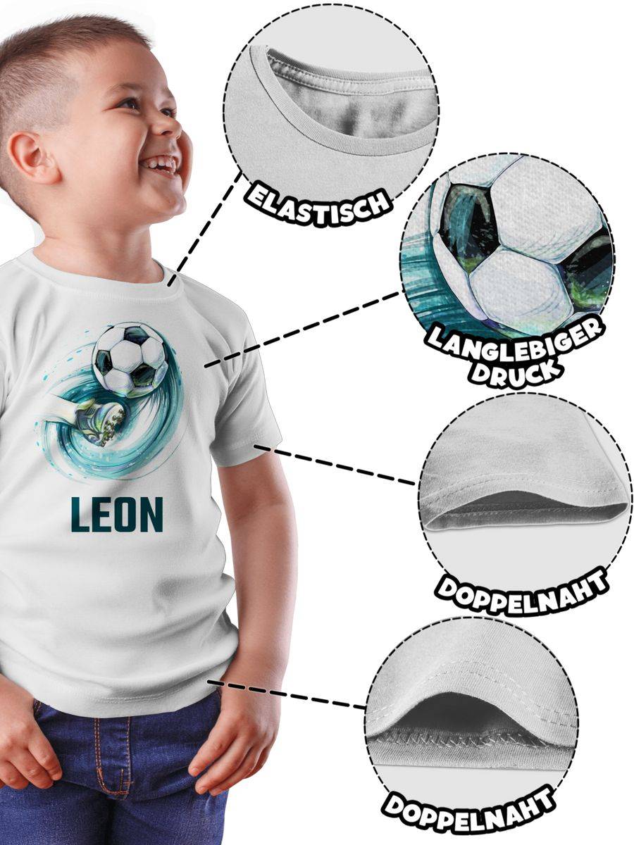 Shirtracer Fußball Schuss Cool Fußballfan: Tshirt Turnbeutel Shirtracer