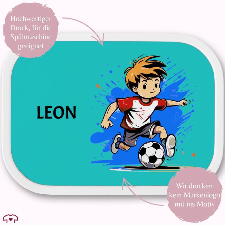 Shirtracer Fußballer Junge Fußball Geschenk Name: Tshirt Turnbeutel Shirtracer