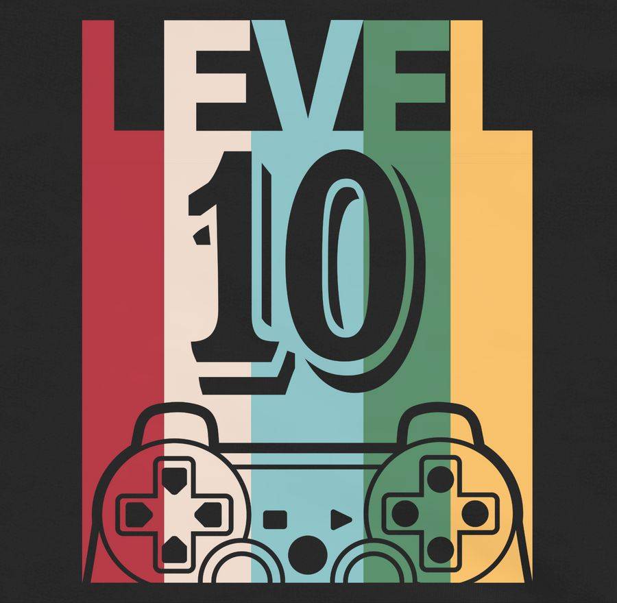 Shirtracer Gaming LEVEL Zehn Shirts & Mehr Shirtracer