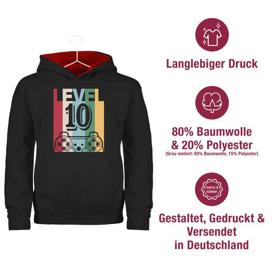 Shirtracer Gaming LEVEL Zehn Shirts & Mehr Shirtracer