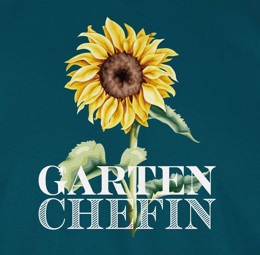 Shirtracer Garten Chefin - Weiß: T-Shirt Turnbeutel Shirtracer