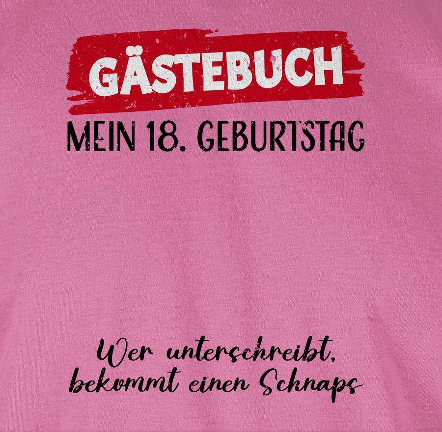 Shirtracer Gästebuch - 18. Geburtstag Shirts & Mehr Shirtracer