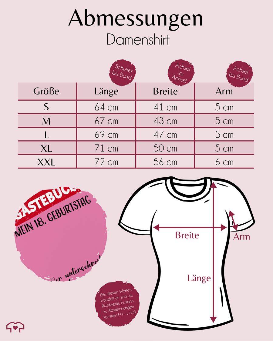 Shirtracer Gästebuch - 18. Geburtstag Shirts & Mehr Shirtracer
