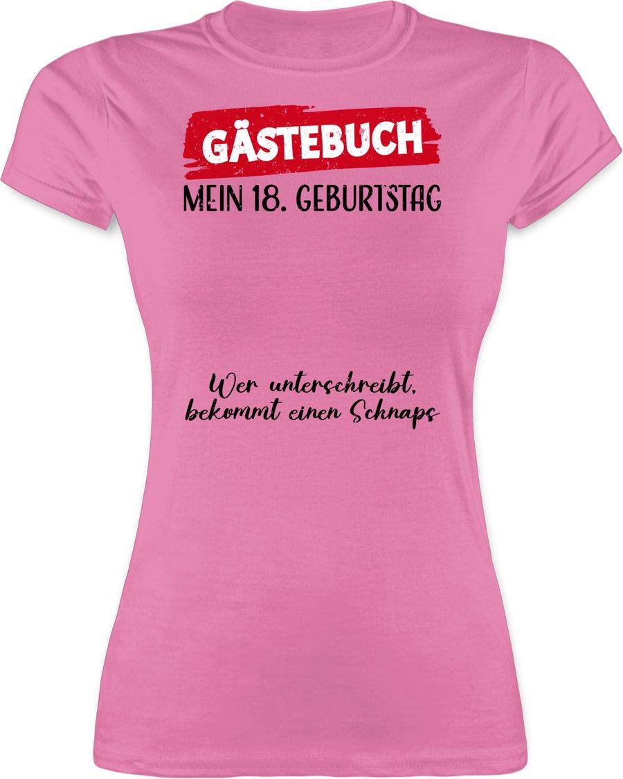 Shirtracer Gästebuch - 18. Geburtstag Shirts & Mehr Shirtracer