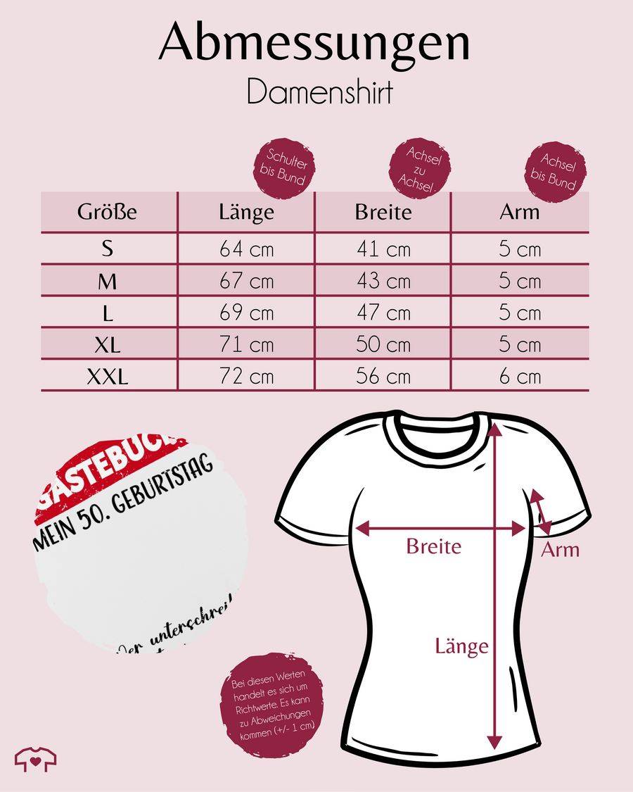 Shirtracer Gästebuch - 50. Geburtstag Gäste Unterschrift Gästeliste Lustig: Tshirt Rucksack Shirtracer