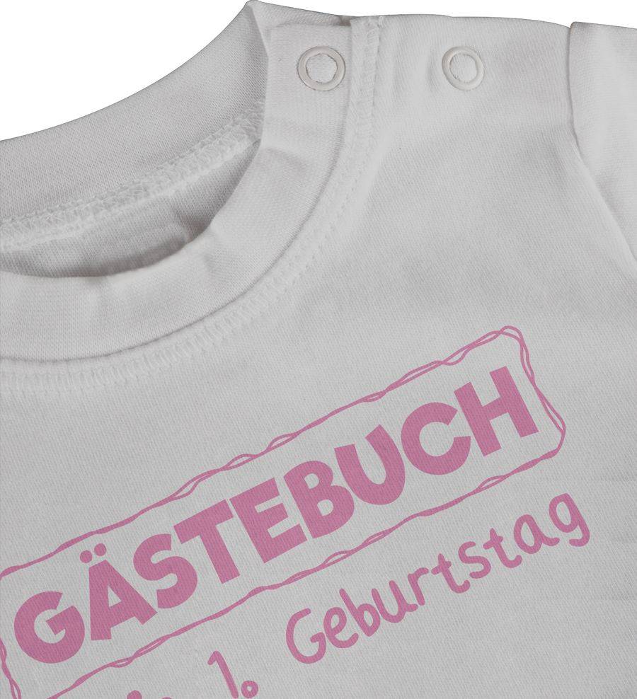 Shirtracer Gästebuch Mein Erster Geburtstag Rosa Shirts & Mehr Shirtracer