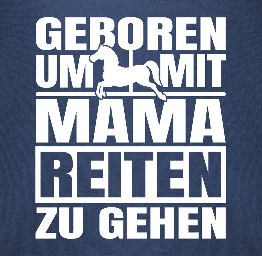 Shirtracer Geboren Um Mit Mama Reiten Zu Gehen - Weiß: Tshirt Gym Bag Shirtracer
