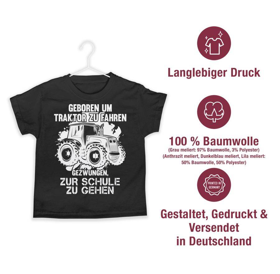 Shirtracer Geboren Um Traktor Zu Fahren: Tshirt Gym Bag Shirtracer
