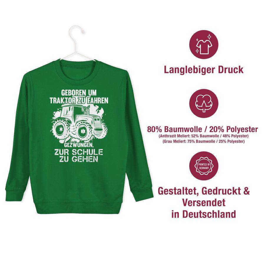 Shirtracer Geboren Um Traktor Zu Fahren: Tshirt Gym Bag Shirtracer