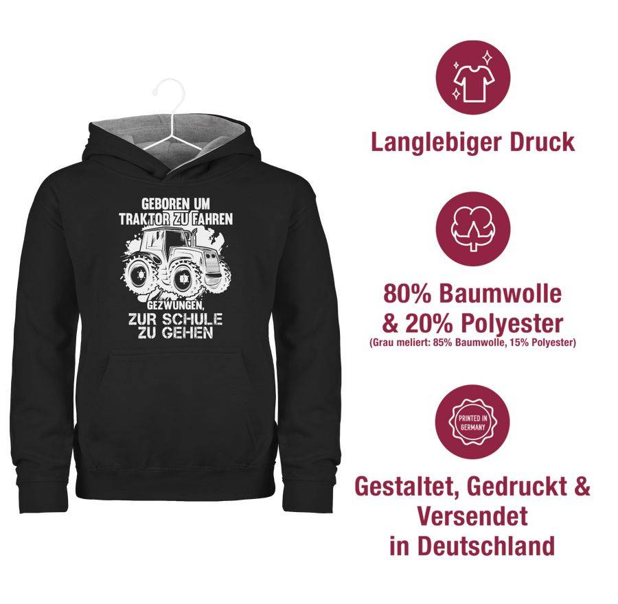 Shirtracer Geboren Um Traktor Zu Fahren: Tshirt Gym Bag Shirtracer