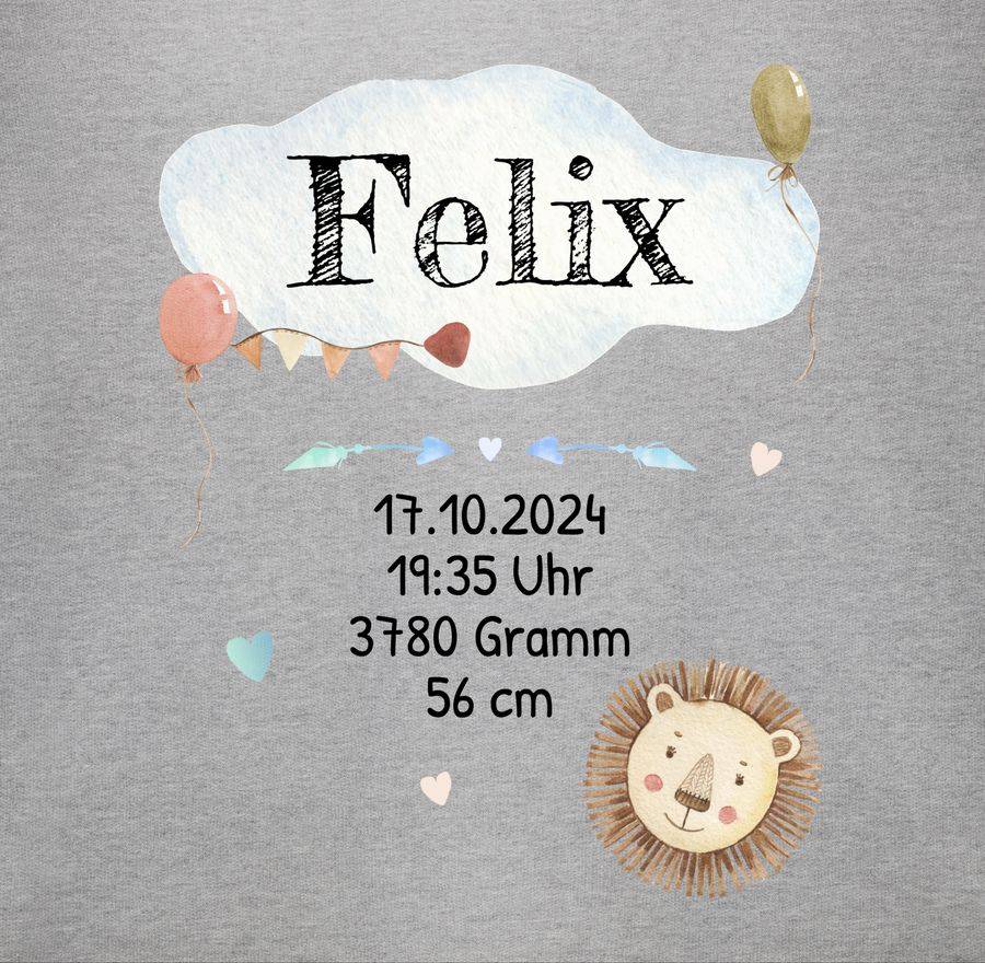 Shirtracer Geburtsgeschenk Baby Geschenk Zur Geburt Junge Löwe: T-Shirt Turnbeutel Shirtracer