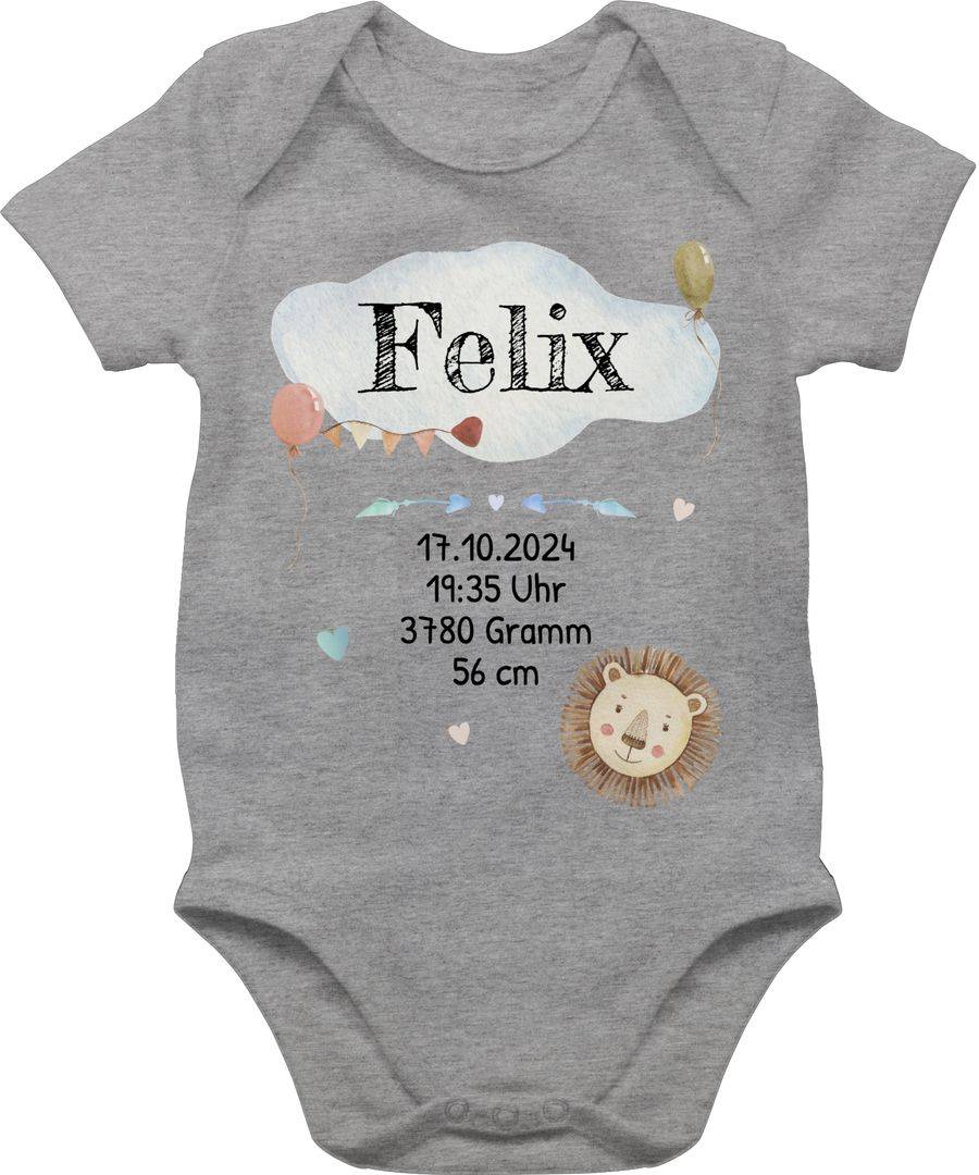 Shirtracer Geburtsgeschenk Baby Geschenk zur Geburt Junge Löwe: T-Shirt Turnbeutel Shirtracer
