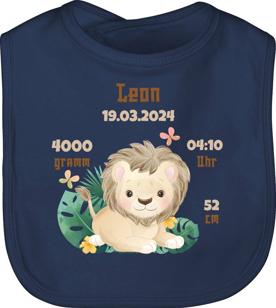 Shirtracer Geburtsgeschenk Löwe Datum Gewicht Uhrzeit Größe Shirts & Mehr Shirtracer