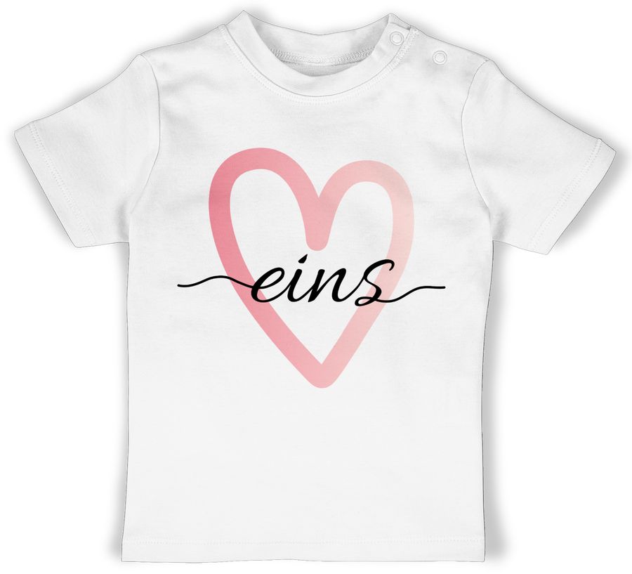 Shirtracer Geburtstagsherz eins - rosa Shirts & Mehr Shirtracer