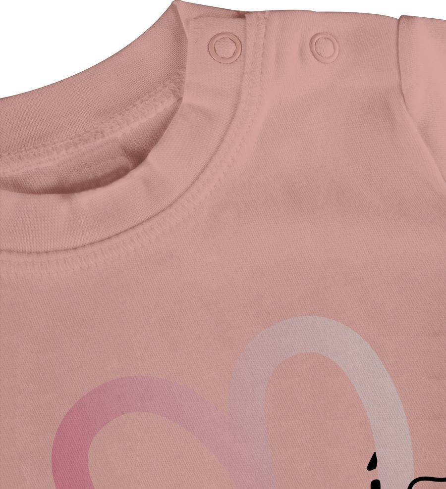 Shirtracer Geburtstagsherz Zwei - Rosa: Tshirt Rucksack Shirtracer