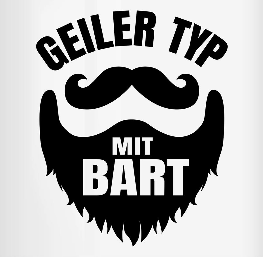 Shirtracer Geiler Typ Mit Bart Schwarz: Tshirt Gym Bag Shirtracer