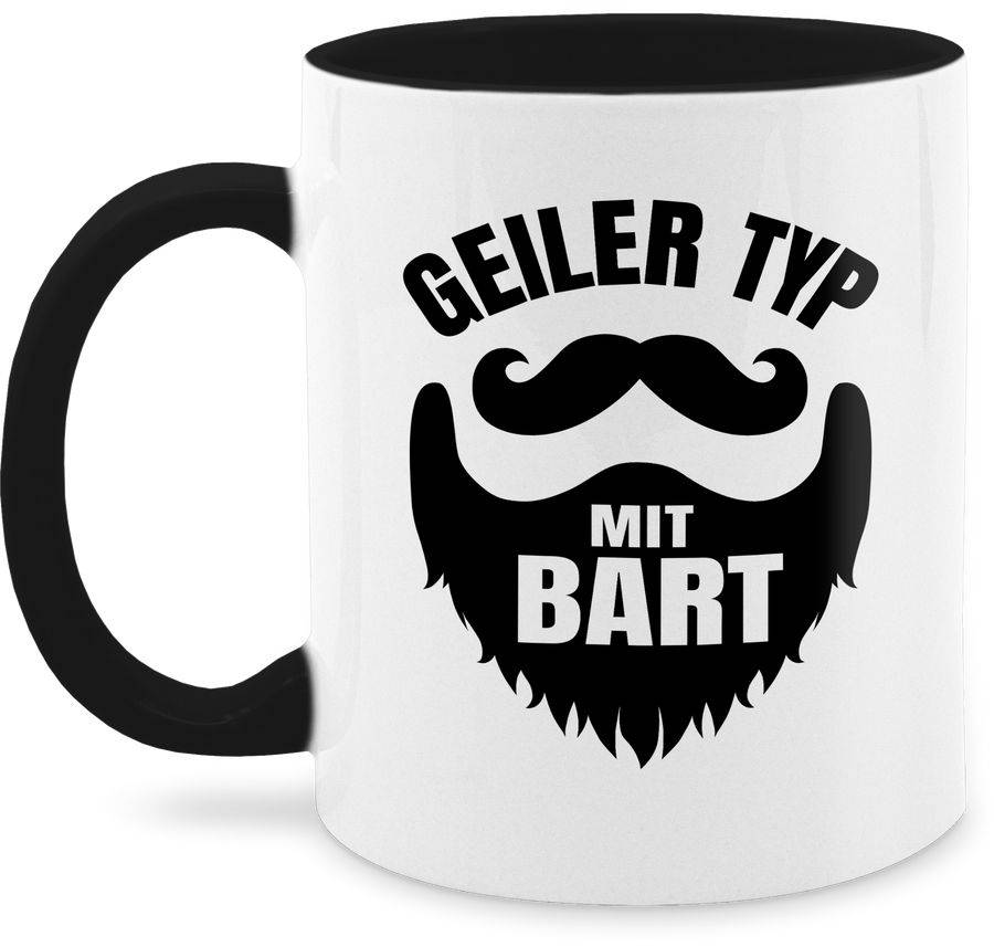 Shirtracer Geiler Typ mit Bart schwarz: Tshirt Gym Bag Shirtracer