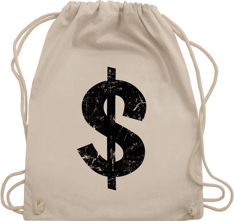Shirtracer Geldsack Dollarzeichen: T-Shirt Rucksack Shirtracer