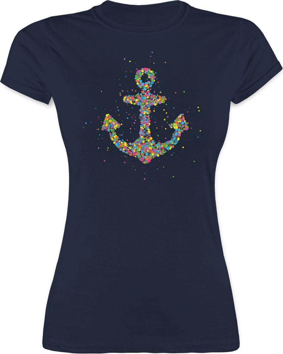 Shirtracer Gepunkteter Anker - Bunt: Tshirt Rucksack Shirtracer