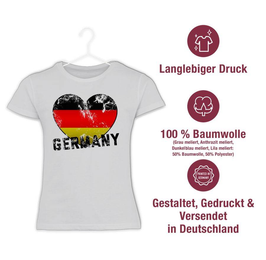 Shirtracer Germany Herz Vintage Shirts & Mehr Shirtracer