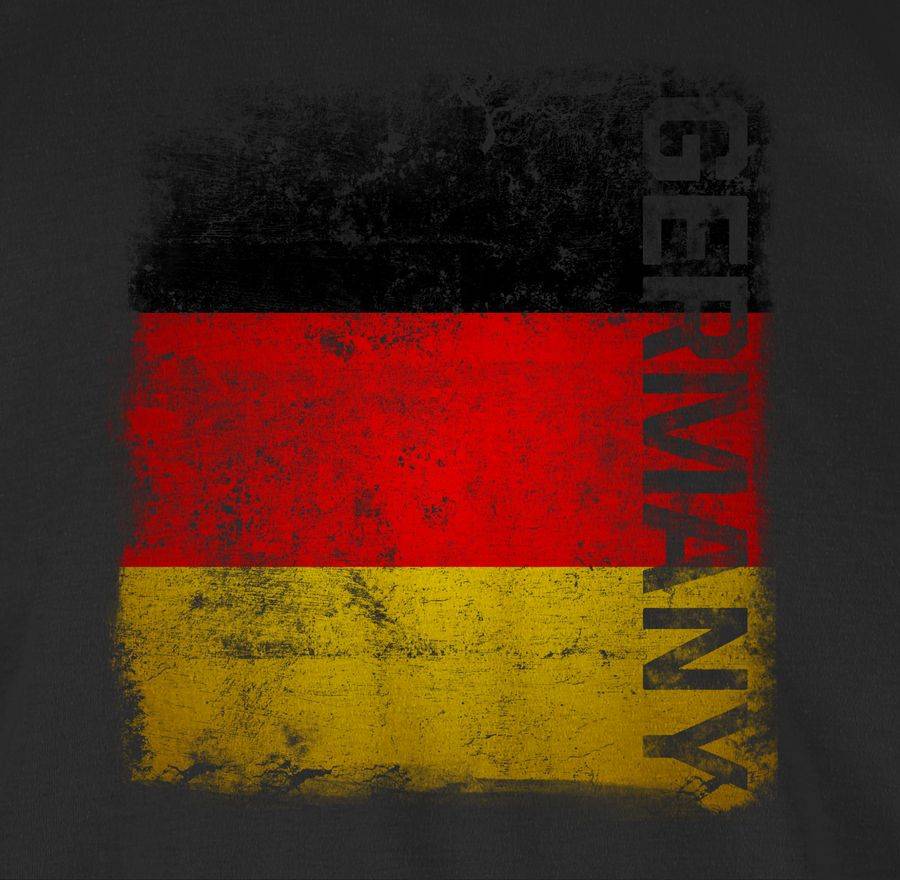 Shirtracer Germany Vintage Flagge: Tshirt Rucksack Shirtracer