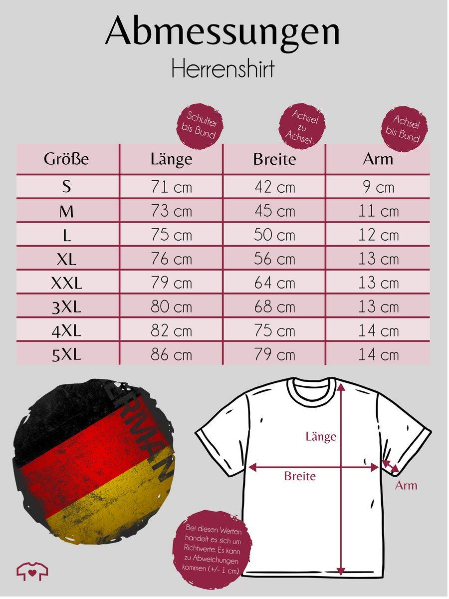 Shirtracer Germany Vintage Flagge: Tshirt Rucksack Shirtracer