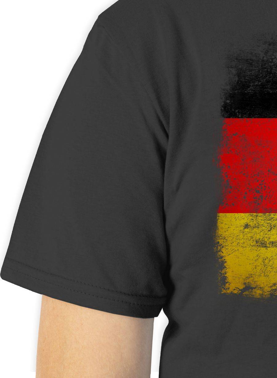 Shirtracer Germany Vintage Flagge: Tshirt Rucksack Shirtracer